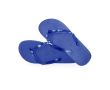 Tongs avec logo, semelle EVA et brides transparentes Pool couleur bleu