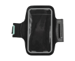 Bracelet sportif porte-téléphone réfléchissant avec fermeture velcro couleur noir