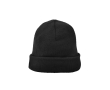Bonnet en tricot acrylique avec revers double 320 g/m² couleur noir