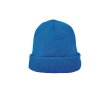 Bonnet en tricot acrylique avec revers double 320 g/m² couleur bleu roi