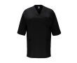 Blouse unisexe à manches courtes 160 g/m² Roly Panacea couleur noir