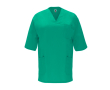 Blouse unisexe à manches courtes 160 g/m² Roly Panacea couleur vert émeraude