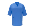 Blouse unisexe à manches courtes 160 g/m² Roly Panacea couleur bleu bondi