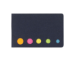 Notes adhésives en 5 couleurs différentes avec couverture en carton couleur noir