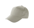 Casquettes 5 panneaux en coton avec fermeture velcro ClearLine couleur gris