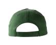 Casquettes 5 panneaux en coton avec fermeture velcro ClearLine couleur vert