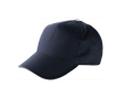 Casquettes 5 panneaux en coton avec fermeture velcro ClearLine couleur bleu marine