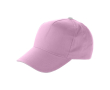 Casquettes 5 panneaux en coton avec fermeture velcro ClearLine couleur rose