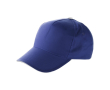 Casquettes 5 panneaux en coton avec fermeture velcro ClearLine couleur bleu
