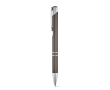 Stylo en aluminium avec mécanisme à bouton-poussoir encre bleue couleur titan