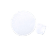 Frisbee pliable en polyester avec petite housse assortie couleur blanc