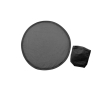 Frisbee pliable en polyester avec petite housse assortie couleur noir