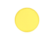 Frisbee pliable en polyester avec petite housse assortie couleur jaune