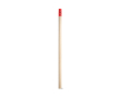 Crayon en bois naturel avec gomme, dureté HB couleur rouge