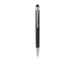 Stylo tactile en aluminium, en étui métallique, encre bleue couleur noir