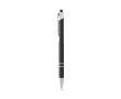 Stylo gravé en aluminium avec pointe tactile couleur noir