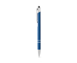 Stylo gravé en aluminium avec pointe tactile couleur bleu roi