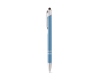 Stylo gravé en aluminium avec pointe tactile couleur bleu ciel
