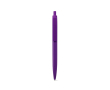 Stylo en plastique avec grand clip et finition brillante, encre bleue couleur mauve