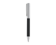 Stylo chromé en acier inoxydable, finition brillante, encre noire couleur noir