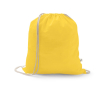 Sac à cordon en coton recyclé et polyester 150 g/m² couleur jaune