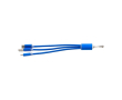 Set de câbles de charge 3 en 1 avec mousqueton pour le transport couleur bleu ultramarine