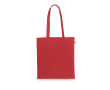 Sac de courses en coton recyclé et polyester 150 g/m² couleur rouge