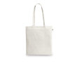 Sac de courses en coton recyclé et polyester 150 g/m² couleur blanc