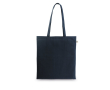 Sac de courses en coton recyclé et polyester 150 g/m² couleur bleu marine