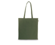 Sac de courses en coton recyclé et polyester 150 g/m² couleur vert militaire