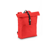 Sac à dos polyvalent avec fermeture roulante pour ordinateur 17,3\" couleur rouge