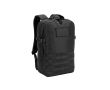 Sac à dos militaire en polyester recyclé avec sangles et insigne couleur noir