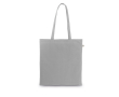 Sac de courses en coton biologique avec longues anses 140 g/m² couleur gris clair