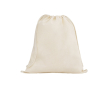 Sac à dos en corde naturel entièrement en coton 140 g/m² couleur naturel