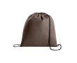 Sacs cordon personnalisés pas cher non-woven 80 gr/m2 Downtown couleur marron foncé