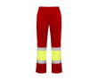 Pantalon de travail haute visibilité hiver 240 g/m² Roly Soan couleur rouge