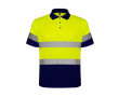 Polo de travail haute visibilité 170 g/m² Roly Polaris couleur bleu marine