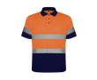 Polo de travail haute visibilité 170 g/m² Roly Polaris couleur orange fluorescent