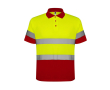 Polo de travail haute visibilité 170 g/m² Roly Polaris couleur rouge