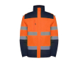 Parka haute visibilité imperméable 400 g/m² Roly Epsylon couleur orange fluorescent