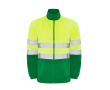 Veste polaire de travail haute visibilité 300 g/m² Roly Altair couleur vert