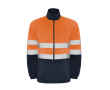 Veste polaire de travail haute visibilité 300 g/m² Roly Altair couleur orange fluorescent