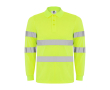 Polo de travail à manches longues 170 g/m² Roly Polaris L/S couleur jaune fluorescent
