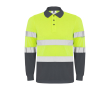 Polo de travail à manches longues 170 g/m² Roly Polaris L/S couleur gris taupe