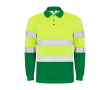 Polo de travail à manches longues 170 g/m² Roly Polaris L/S couleur vert