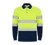 Polo de travail à manches longues 170 g/m² Roly Polaris L/S couleur bleu marine