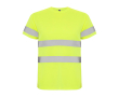 T-shirt de travail haute visibilité 130 g/m² Roly Delta couleur jaune fluorescent