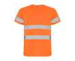 T-shirt de travail haute visibilité 130 g/m² Roly Delta couleur orange fluorescent