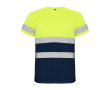 T-shirt de travail haute visibilité 130 g/m² Roly Delta couleur bleu marine
