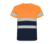 T-shirt de travail haute visibilité 130 g/m² Roly Delta couleur orange